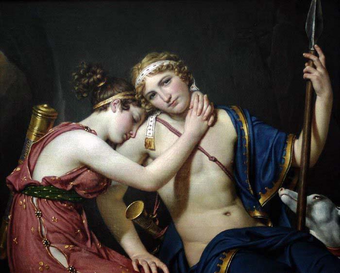 Jacques-Louis  David The Farewell of Telemachus and Eucharis China oil painting art